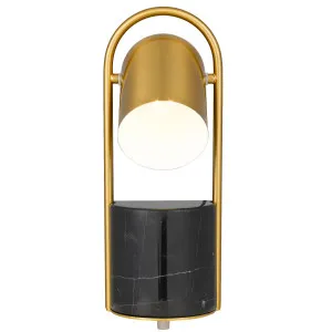 Telbix Fidel Table Lamp Black & Gold by Telbix, a Table & Bedside Lamps for sale on Style Sourcebook