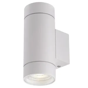 Telbix Kman 12W LED Up/Down Wall Light White by Telbix, a Outdoor Lighting for sale on Style Sourcebook