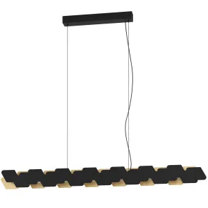 Eglo Altagracia LED Pendant Light Black & Gold by Eglo, a Pendant Lighting for sale on Style Sourcebook