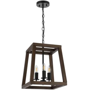 Telbix Black Dalton Pendant Light 3 Light by Telbix, a Pendant Lighting for sale on Style Sourcebook