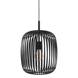 Eglo Romazzina 1 Light Pendant Light Black by Eglo, a Pendant Lighting for sale on Style Sourcebook