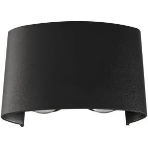 Calibo Bold 4W Multi-Beam LED Exterior Wall Light Black by Calibo, a Outdoor Lighting for sale on Style Sourcebook