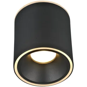 Calibo Glider 100mm Round LED Surface Mounted Downlight Black by Calibo, a LED Lighting for sale on Style Sourcebook