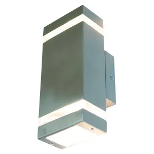 Dixon Square 304 S/S Exterior IP44 Wall Light 2 Light by Telbix, a Outdoor Lighting for sale on Style Sourcebook