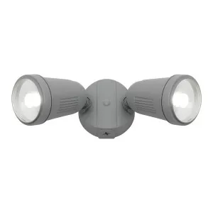 Otto Double 12W LED Exterior Adjustable Spot Light Silver by Mercator, a Spotlights for sale on Style Sourcebook