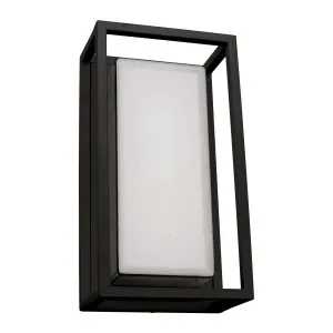 Cayman 12W LED Exterior IP54 Wall Light Black by Mercator, a Outdoor Lighting for sale on Style Sourcebook