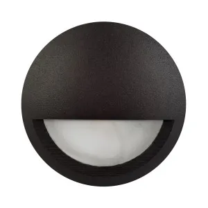 Havit Round Surface Mount LED Eyelid Light Matte Black Cool White by Havit, a Outdoor Lighting for sale on Style Sourcebook