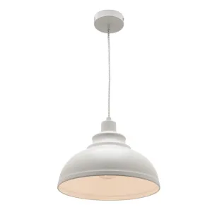 Risto 1 Light Pendant Light White by Cougar, a Pendant Lighting for sale on Style Sourcebook