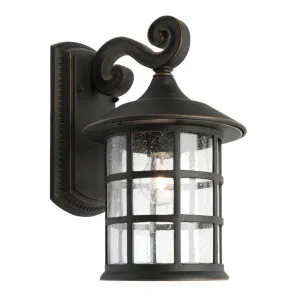 1 Light Cougar Bronze Coventry Lantern Style Wall Light IP43 Small by Cougar, a Outdoor Lighting for sale on Style Sourcebook