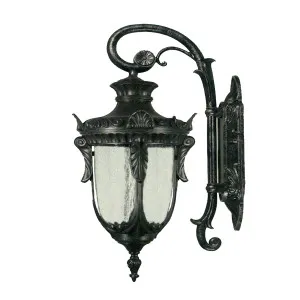 Lode Wellington Antique Black Wall Light IP44 Large by Lode International, a Outdoor Lighting for sale on Style Sourcebook