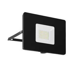 Black Eglo Faedo 3 IP65 LED Flood Light With Plug 30W by Eglo, a LED Lighting for sale on Style Sourcebook