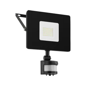 Black Eglo Faedo 3 IP44 DIY LED Flood Light With Sensor 30W by Eglo, a LED Lighting for sale on Style Sourcebook