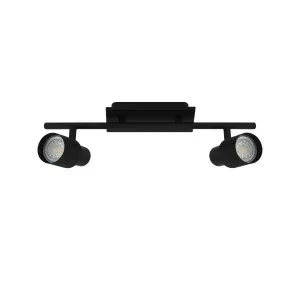 Eglo Davida 2 Black Adjustable LED GU10 Spotlight 2 Light by Eglo, a LED Lighting for sale on Style Sourcebook