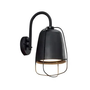 CLA Hink Industrial Surface Mounted Wall Light IP44 (E27) Black by Compact Lamps Australia, a Wall Lighting for sale on Style Sourcebook