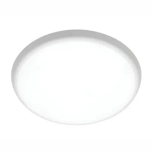 White Mercator Andre LED Flush IP54 Ceiling Light 25w by Mercator, a LED Lighting for sale on Style Sourcebook