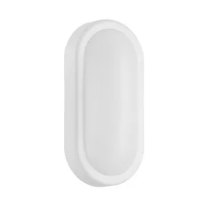 Eglo Burleigh 12W CCT Oval LED Exterior Wall Light IP54 Black or White by Eglo, a Outdoor Lighting for sale on Style Sourcebook