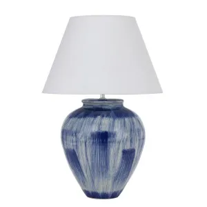 Telbix Jamie Ceramic Table Lamp (E27) Blue by Telbix, a Table & Bedside Lamps for sale on Style Sourcebook