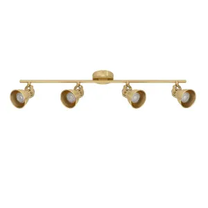 Eglo Seras 4 Light Cool White LED Spot Light Matt Brass by Eglo, a Spotlights for sale on Style Sourcebook