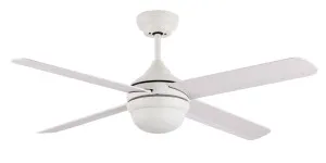 Revelair Albany 48" 1200mm 4 Blade Ceiling Fan With E27 Light White by Revelair, a Ceiling Fans for sale on Style Sourcebook