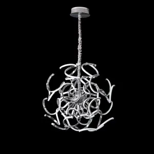 Illuminati Chrome Europa CCT LED Swirl Pendant Light Medium by Illuminati, a LED Lighting for sale on Style Sourcebook