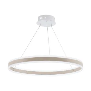 Eglo Tonarella Champagne Dimmable Designer LED Pendant Light 1 Ring by Eglo, a LED Lighting for sale on Style Sourcebook