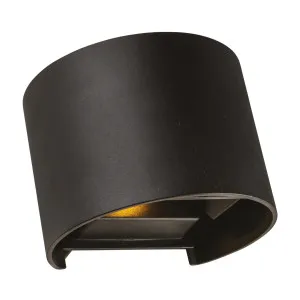 Mercator Nico 2 Up/Down Exterior Wall Light IP65 Black by Mercator, a Outdoor Lighting for sale on Style Sourcebook