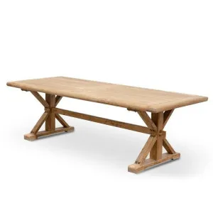 Ex Display - Winston Reclaimed 2.4m Elm Wood Dining Table - Rustic Natural by Interior Secrets - AfterPay Available by Interior Secrets, a Dining Tables for sale on Style Sourcebook