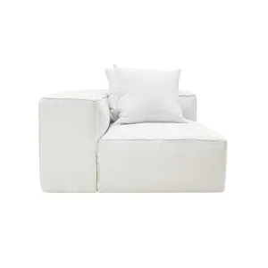 Riley Linen Pure White Module Corner by James Lane, a Sofas for sale on Style Sourcebook