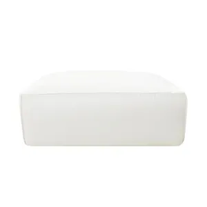 Riley Linen Pure White Modular Small Ottoman by James Lane, a Ottomans for sale on Style Sourcebook