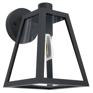 Eglo Mirandola Wall Light Black by Eglo, a Outdoor Lighting for sale on Style Sourcebook