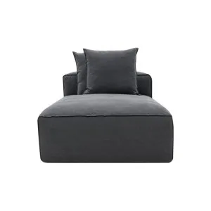 Riley Linen Charcoal Module Chaise by James Lane, a Sofas for sale on Style Sourcebook