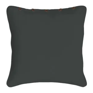 RANS London Charcoal with button 60x60cm Cushion Cover by null, a Cushions, Decorative Pillows for sale on Style Sourcebook