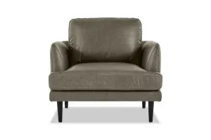 Alice Leather Armchair, Texas Moss, by Lounge Lovers by Lounge Lovers, a Chairs for sale on Style Sourcebook