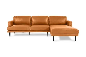 Alice Leather Right Hand Chaise Sofa, Phoenix Tan, by Lounge Lovers by Lounge Lovers, a Sofas for sale on Style Sourcebook