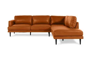 Alice Leather Right Corner Sofa, Ranch Tan, by Lounge Lovers by Lounge Lovers, a Sofas for sale on Style Sourcebook