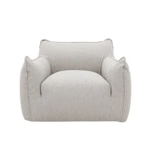 Luella Armchair Boucle Pumice by James Lane, a Chairs for sale on Style Sourcebook