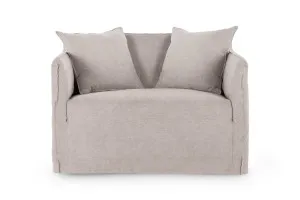 Bronte Love Seat, Grey, by Lounge Lovers by Lounge Lovers, a Chairs for sale on Style Sourcebook