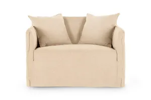 Bronte Love Seat, Florence Natural, by Lounge Lovers by Lounge Lovers, a Chairs for sale on Style Sourcebook