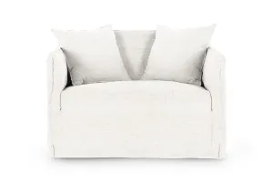 Bronte Love Seat, White, by Lounge Lovers by Lounge Lovers, a Chairs for sale on Style Sourcebook