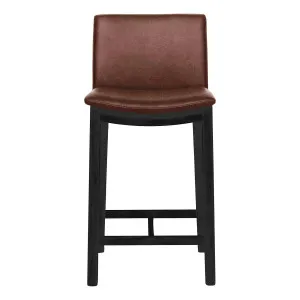 Everest Bar Chair in Ultra Leather Dark Brown / Black by OzDesignFurniture, a Bar Stools for sale on Style Sourcebook