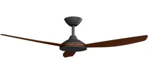 Calibo Condor 52" DC Ceiling Fan with Remote Control Black and Koa by Calibo, a Ceiling Fans for sale on Style Sourcebook