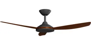 Calibo Condor 48" DC Ceiling Fan with Remote Control Black and Koa by Calibo, a Ceiling Fans for sale on Style Sourcebook