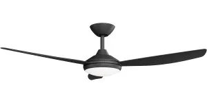 Calibo Condor 52" DC Ceiling Fan with LED Light and Remote Control Black by Calibo, a Ceiling Fans for sale on Style Sourcebook