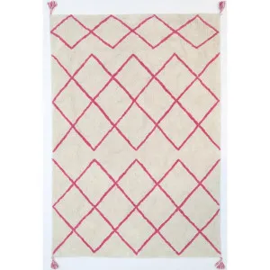 Kochela Diamond Pink Rug by Love That Homewares, a Contemporary Rugs for sale on Style Sourcebook