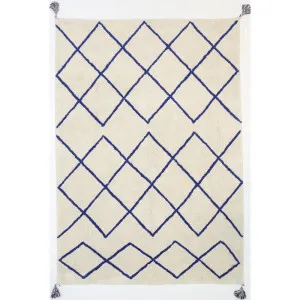 Kochela Diamond Blue Rug by Love That Homewares, a Contemporary Rugs for sale on Style Sourcebook