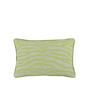 Zebra Cushion Pesto 60x40cm by Love That Homewares, a Cushions, Decorative Pillows for sale on Style Sourcebook