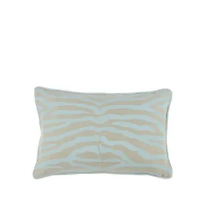 Zebra Cushion Pale Blue 60x40cm by Love That Homewares, a Cushions, Decorative Pillows for sale on Style Sourcebook