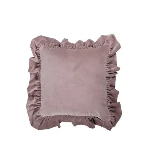 Ruffle Cushion Mushroom 50x50cm by Love That Homewares, a Cushions, Decorative Pillows for sale on Style Sourcebook