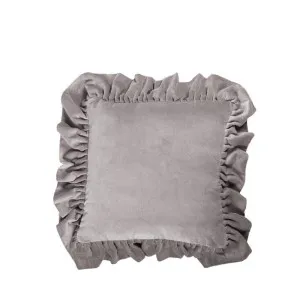 Ruffle Cushion Grey 50x50cm by Love That Homewares, a Cushions, Decorative Pillows for sale on Style Sourcebook