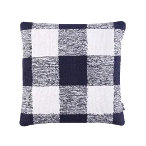 Plaid Cushion Navy 60 x 60cm by Love That Homewares, a Cushions, Decorative Pillows for sale on Style Sourcebook